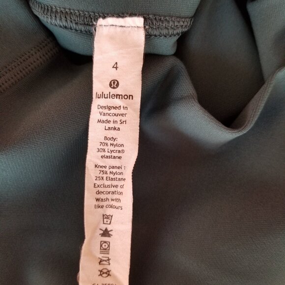 Lululemon Zoned In Tight 27" Senseknit in Green Jasper, size 4 - Picture 8 of 12